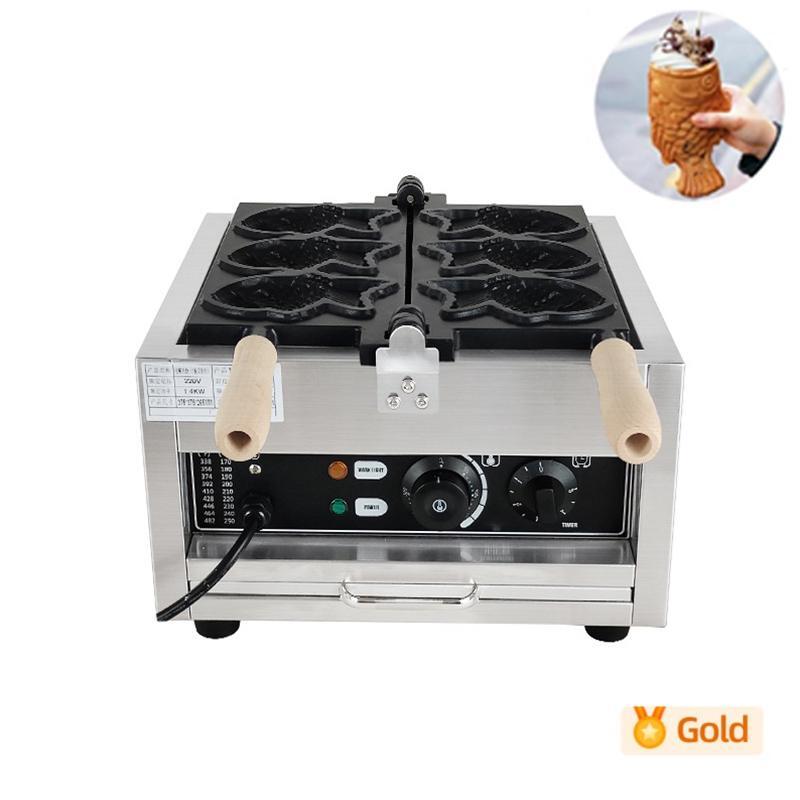 ya 25 2500W Ice Cream TaiyakiElectric Waffle Maker 220V Open Pouth Taiyaki Machine