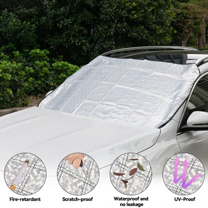 ya 5 8.7 Foldable Car Windshield Frost Cover Ice Snow Shield Front Windscreen Protector