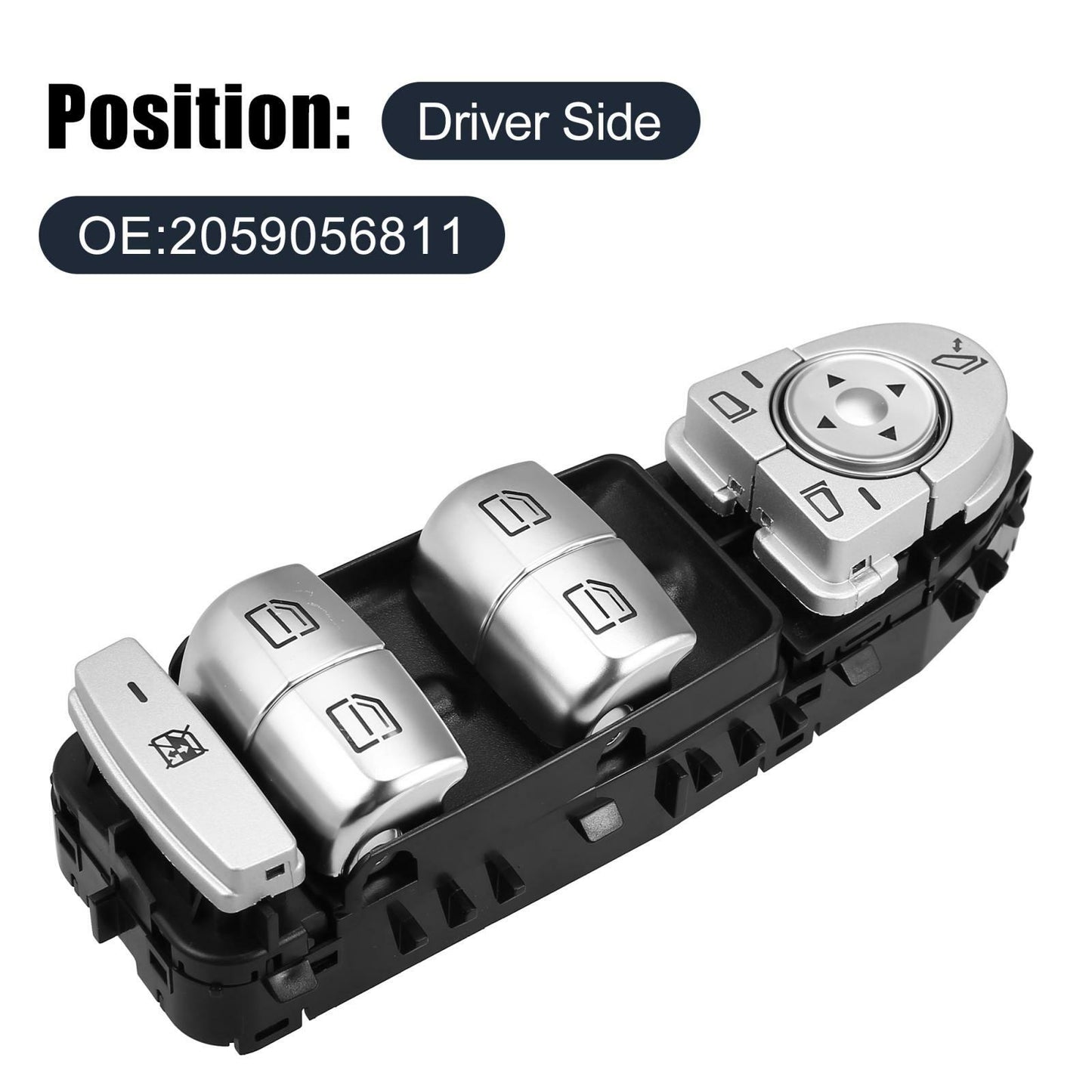 ya 1 8.5.1 Front Left Master Power Window Switch For W205 C300 GLC300 2015-18