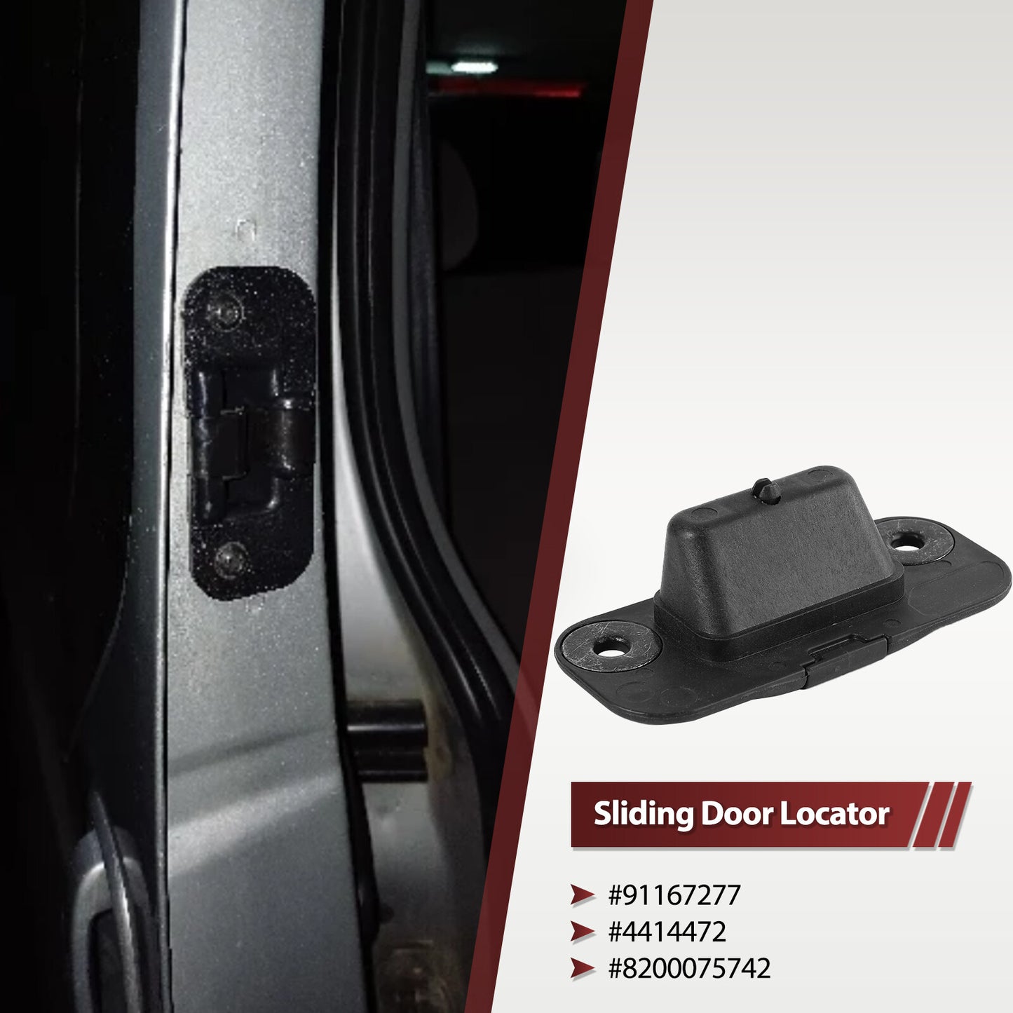 ya 5 8.7 for Vauxhall Trafic Mk2 & Mk3 Female Side Sliding Door Locator Retainer 91167277