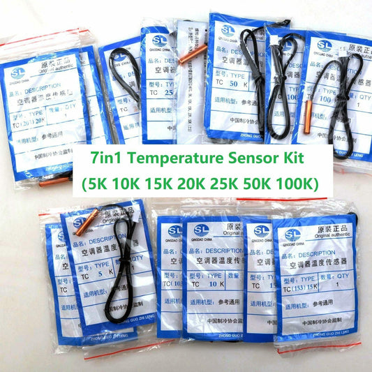 ya 25 7in1 5-100K In+Out Air Conditioner Temperature Sensor Kit For Daikin 