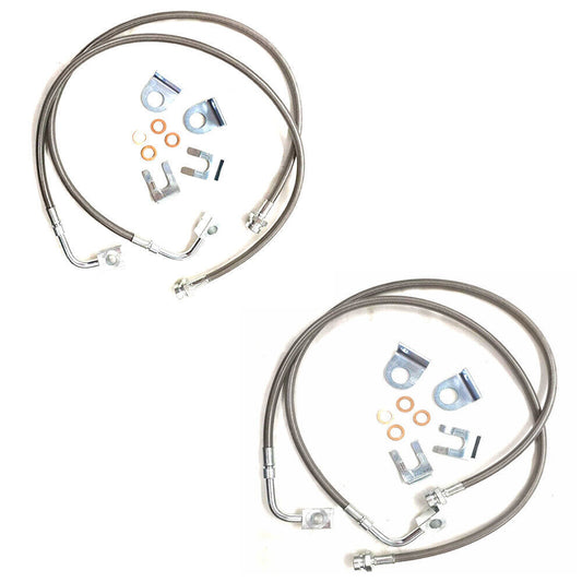 ya 10 5.28.3 89716 Stainless Brake Lines Front&Rear for Jeep for Wrangler 2.0 3.6L 3.8L 2007-2018