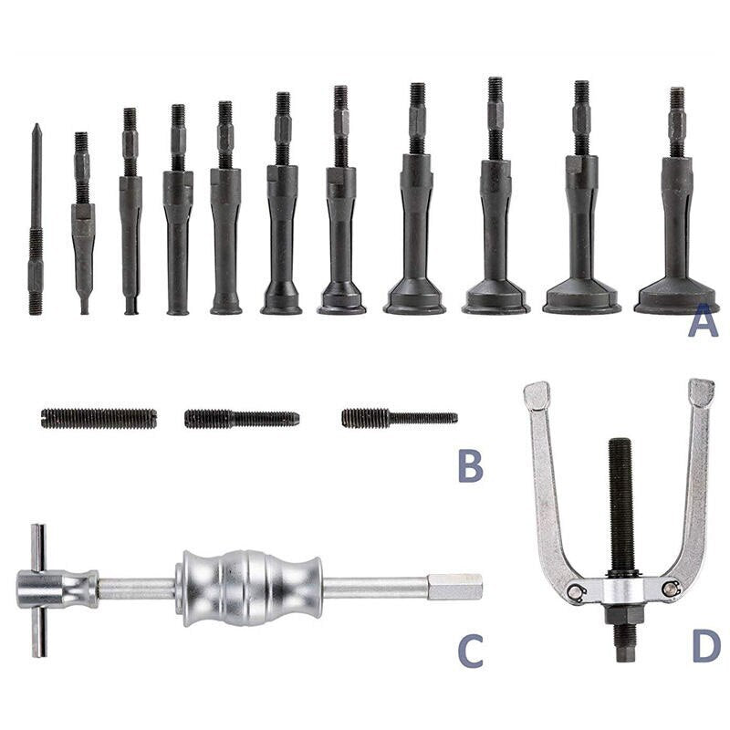 ya 14 16PCS Motors Blind Hole Guide ing Puller Inter l Extractor Installation