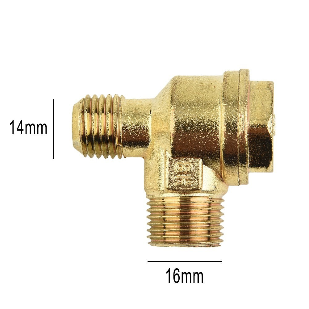 ya 14 2 Port Check Valve Zinc Alloy Male Thread Connector Tool For Air Compressor .