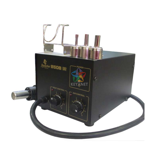 850B Rework Desoldering Station Solder Iron with Heat Hot Air Gun ESD Tips