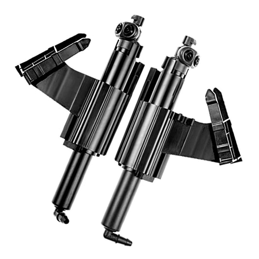 ya 13 Headlight Washer Jet Nozzle [Left+Right] Front for 2012-15 for Ford Focus Black New