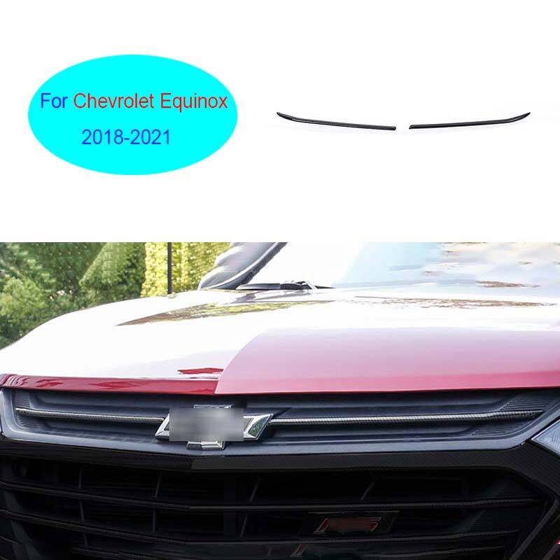 ya 3 6.23 for Chevrolet Equinox 2018-21 Carbon Fiber Front Center Mesh Grille Grill Strip