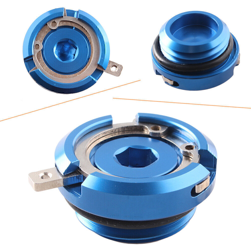 ya 2 7.15 Oil Filler Cap Set Fit for Yamaha FJ1100 1984 1985 & FZ600 1987 1988 Blue New