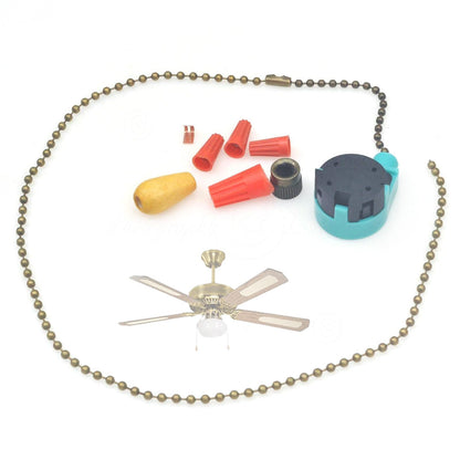 ya 14 Ceiling Fan Light Pull Rope Switch Speed Controller 3 Speed 4 Wire Chain Switch