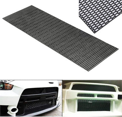 ya 11 10.28 Universal ABS 47''x16'' Car Racing Honeycomb Mesh Grill Spoiler Bumper Vent