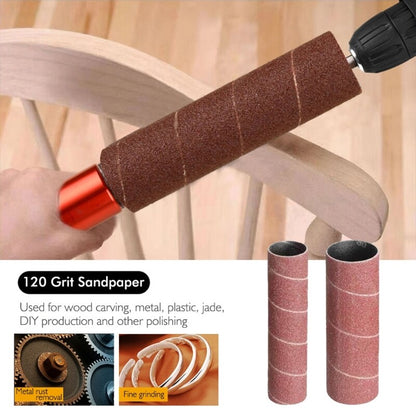 ya 14 Sanding Drum Set Rotary Tool Rubber Mandrel Bands Sleeves Kits Woodworking