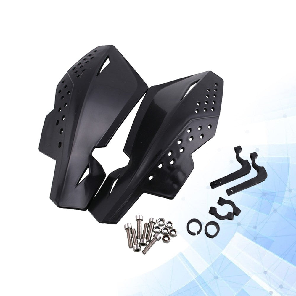ya 2 6.26 Motorcycle Handguard Set for 7/8 Inch Handlebar Black Aluminum Protector