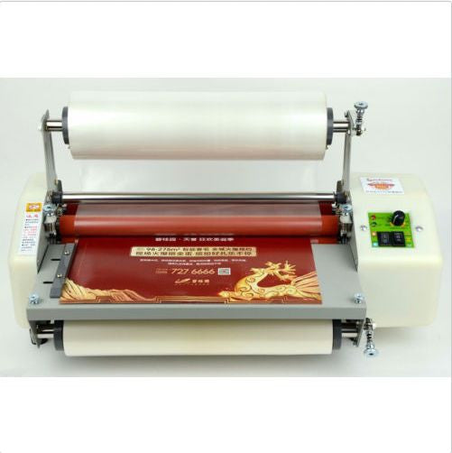 Latest version 13  Four Rollers Hot and cold roll laminating machine b