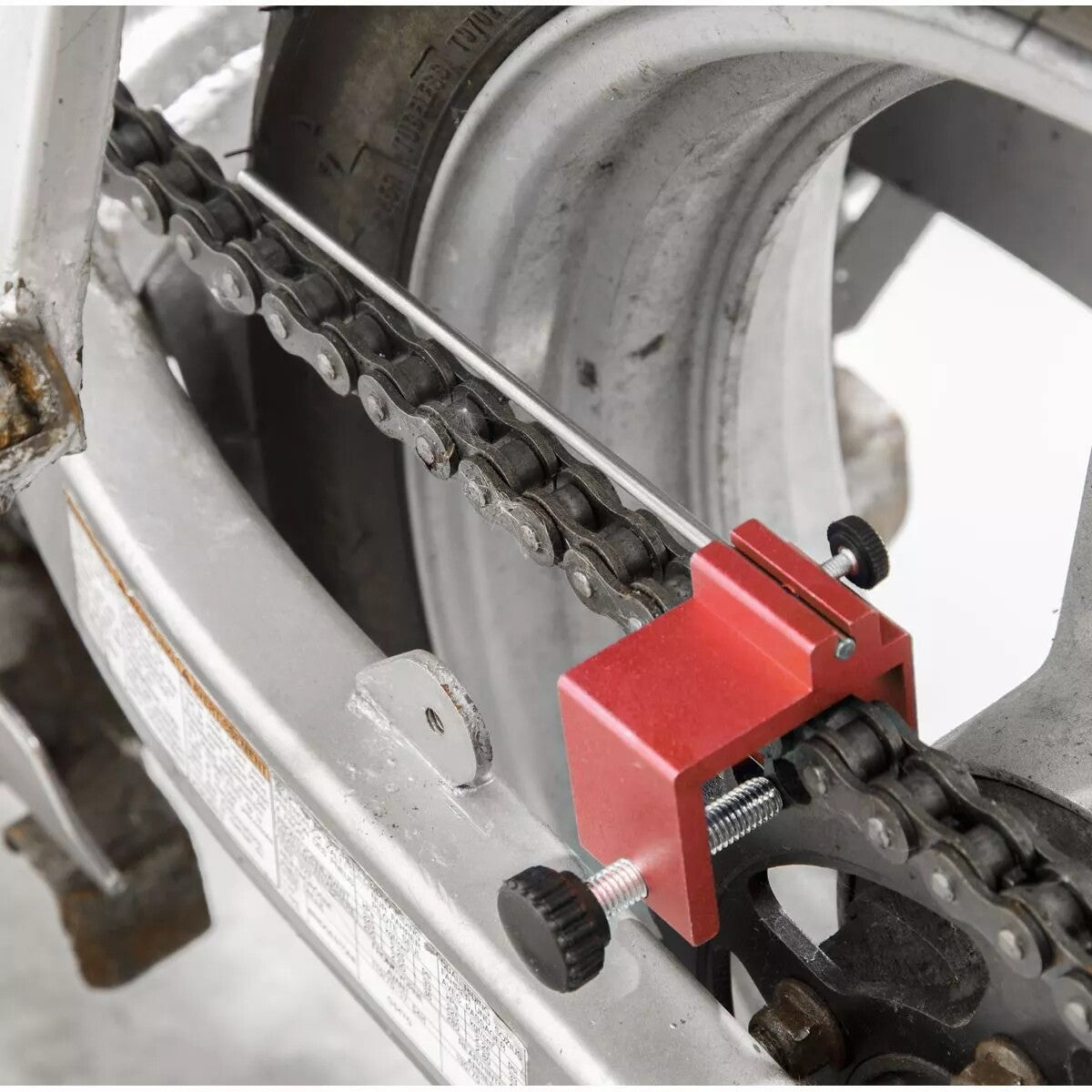 ya 5 8.7 Motorcycle chain alignment tool 08-0048 for ATV motorcycle sprocket red