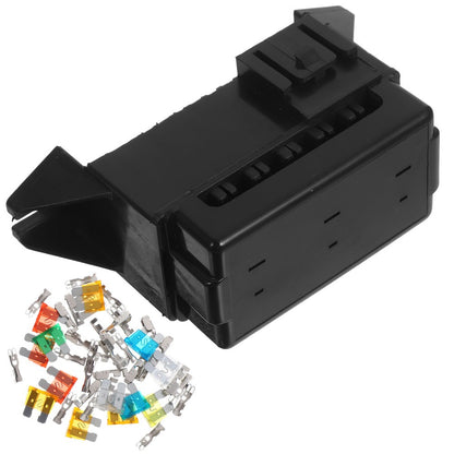 ya 5 8.7 1PC Car Fuse Wire Box Double Row Fuse Box Refitting Fuse Base Auto Accessories