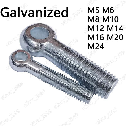 Galvanized Steel Eye Bolts DIN444 M5 M6 M8 M10 M12 M14 M16 M20 M24