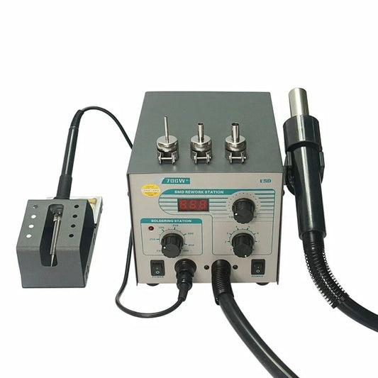 706W+ Soldering Station Digital Display Hot Air Anti-static Temperature Rework