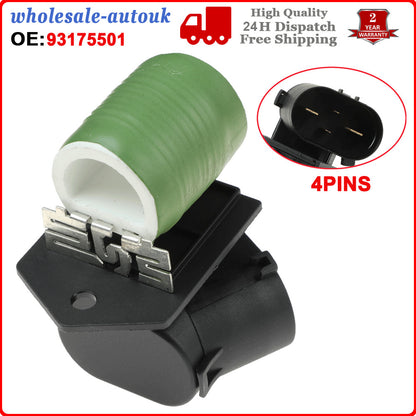 ya 5 8.7 BLOWER FAN MOTOR HEATER RESISTOR for VAUXHALL for Opel for Astra Mk4 1341721 GM 93175501