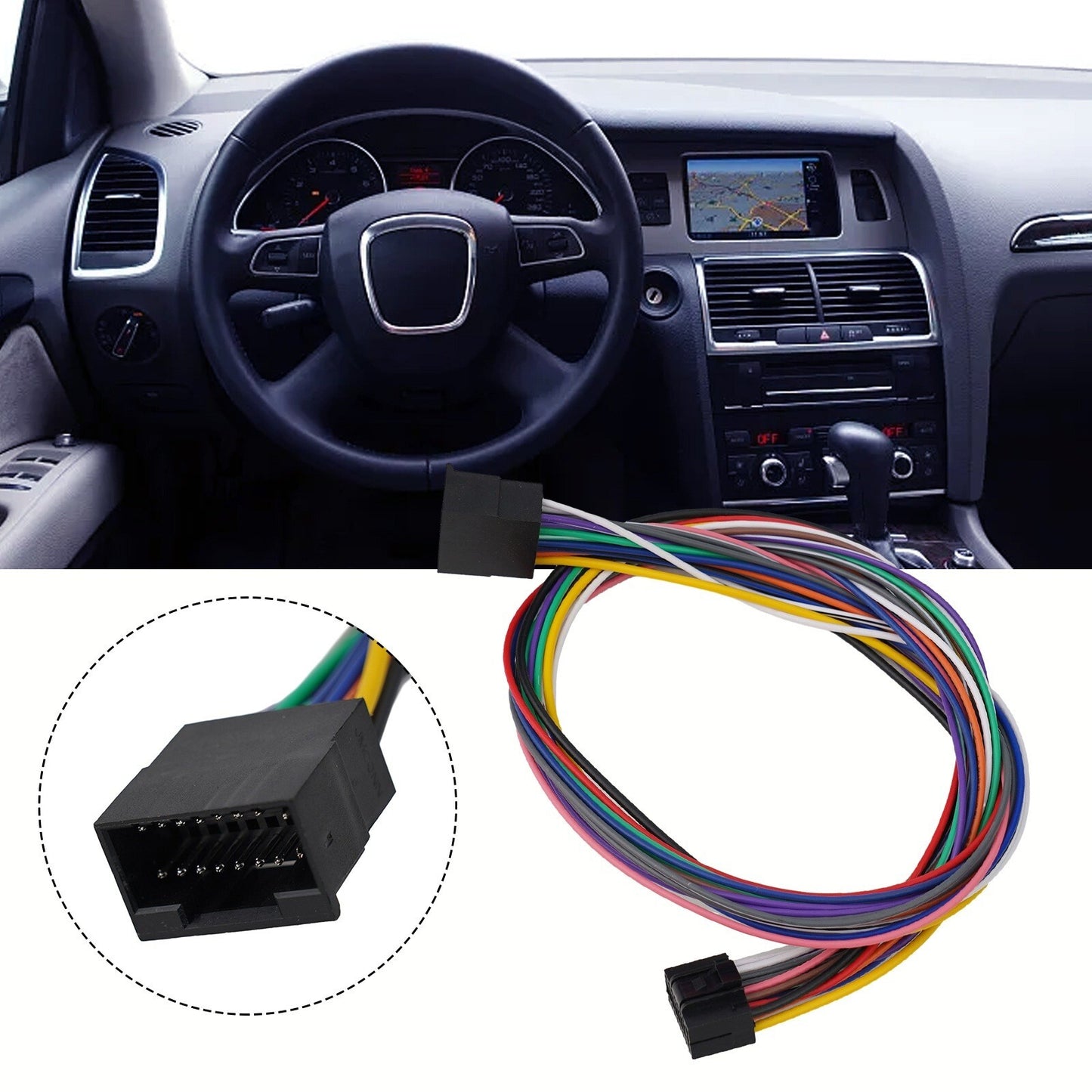 ya 5 8.7 Easy to Install 16Pin Car Stereo Wire Harness Extension Cord Player