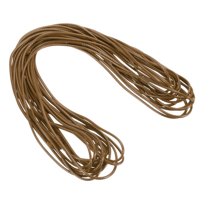 ya 5 8.7 Coffee 2mm Waxed Cord 11 Yard Wax Bead Thread String for Jewelry Make