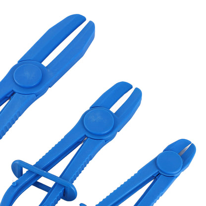 ya 25 3PCS Flexible Hose Line Pliers Insulated Nylon Brake Fuel Hose Clamp Tools