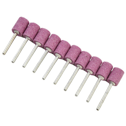 ya 17 10pcs 12mm Cylinder Abrasive Mounted Stone Rotary Tool Grinding Head/ Polishing