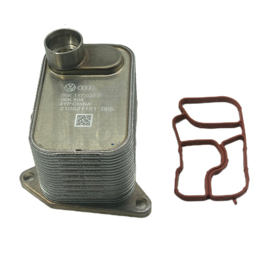 ya 5 6.15 OE Oil Cooler w Gakset 06L117021C for Audi A4 A5 Q3 TT for VW CC for JETTA 1.8T 2.0T