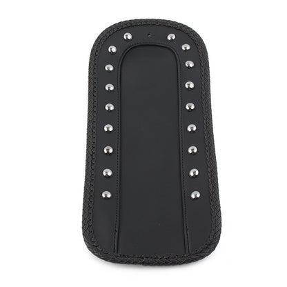 ya 5 8.7 for Harley Softail 84-06 Black PU Leather Rivet Rear Fender Bib Solo for SEAT