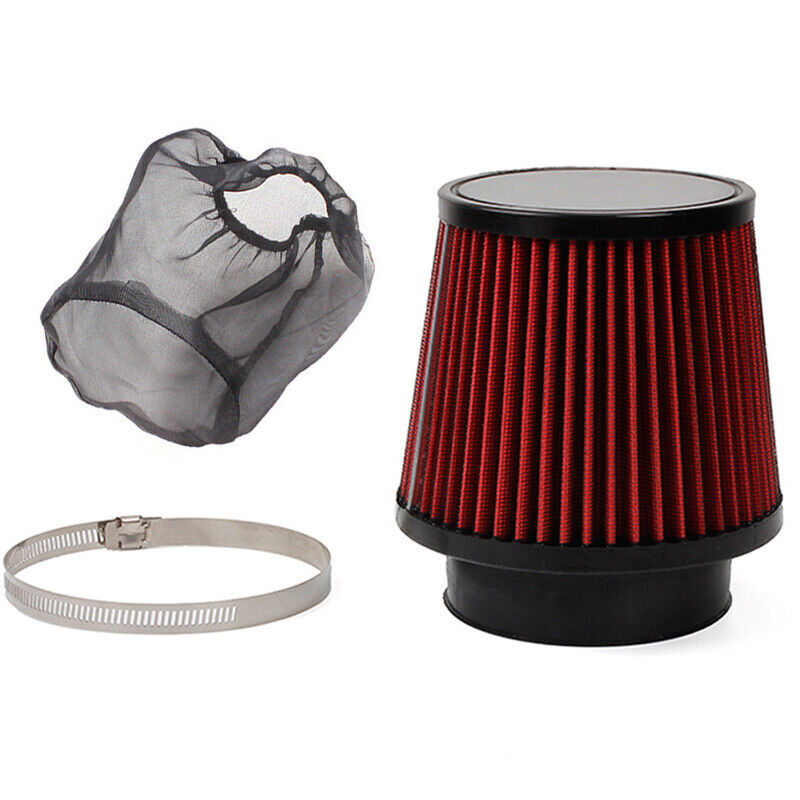 ya 1 8.5.3 4 Universal Round Cone Air Filter with Clamp and Filter Screen