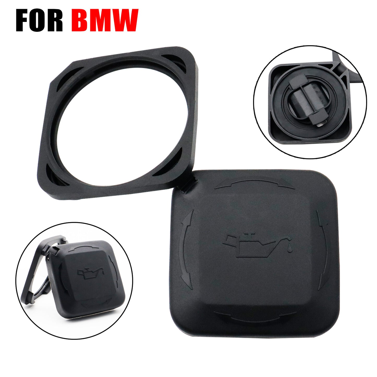 ya 12 5.21 Engine Oil Filler Cap Cover Lid for BMW 325i 330i 525i 530i E46 E60 E63 E64 E90