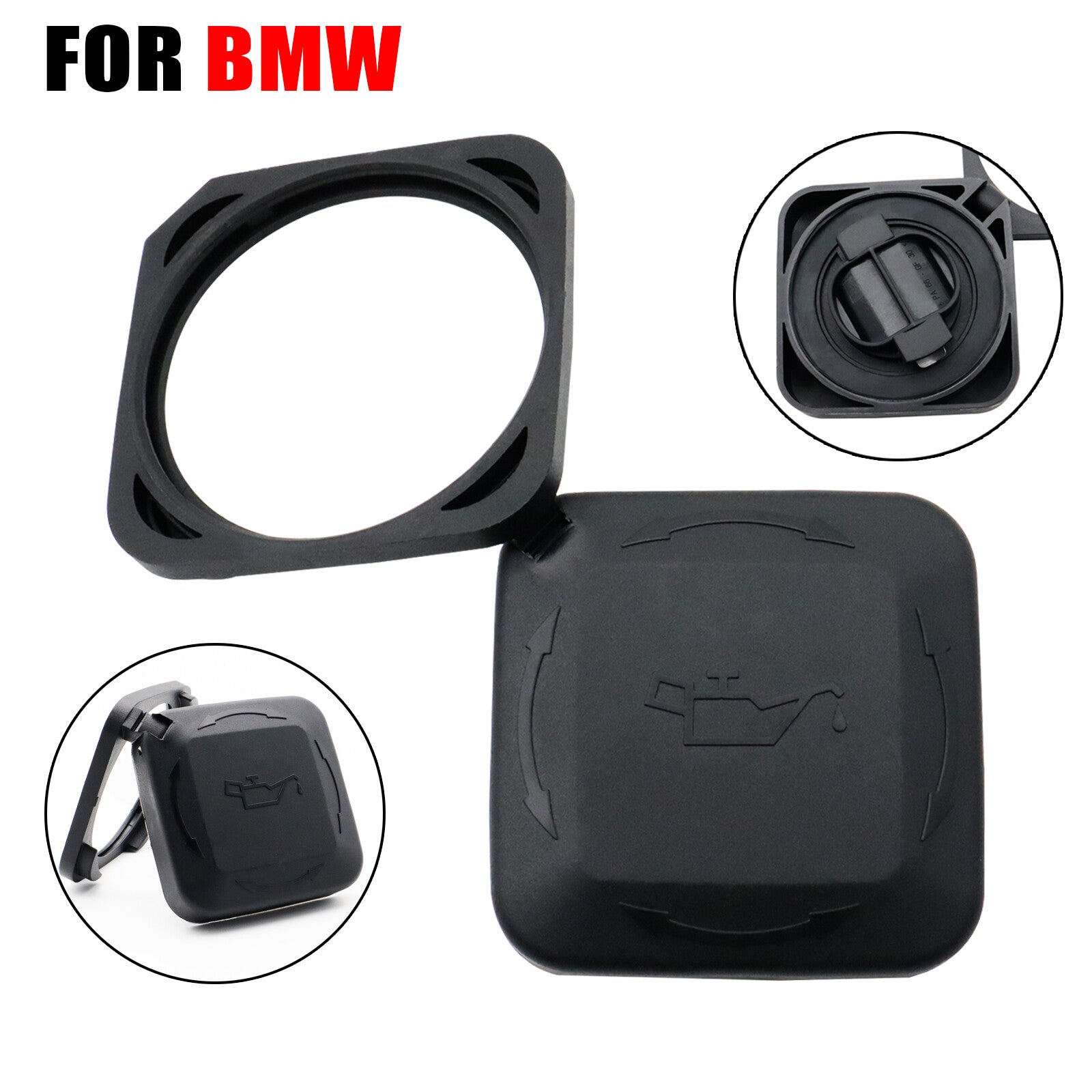 ya 12 5.21 Engine Oil Filler Cap Cover Lid for BMW 325i 330i 525i 530i E46 E60 E63 E64 E90