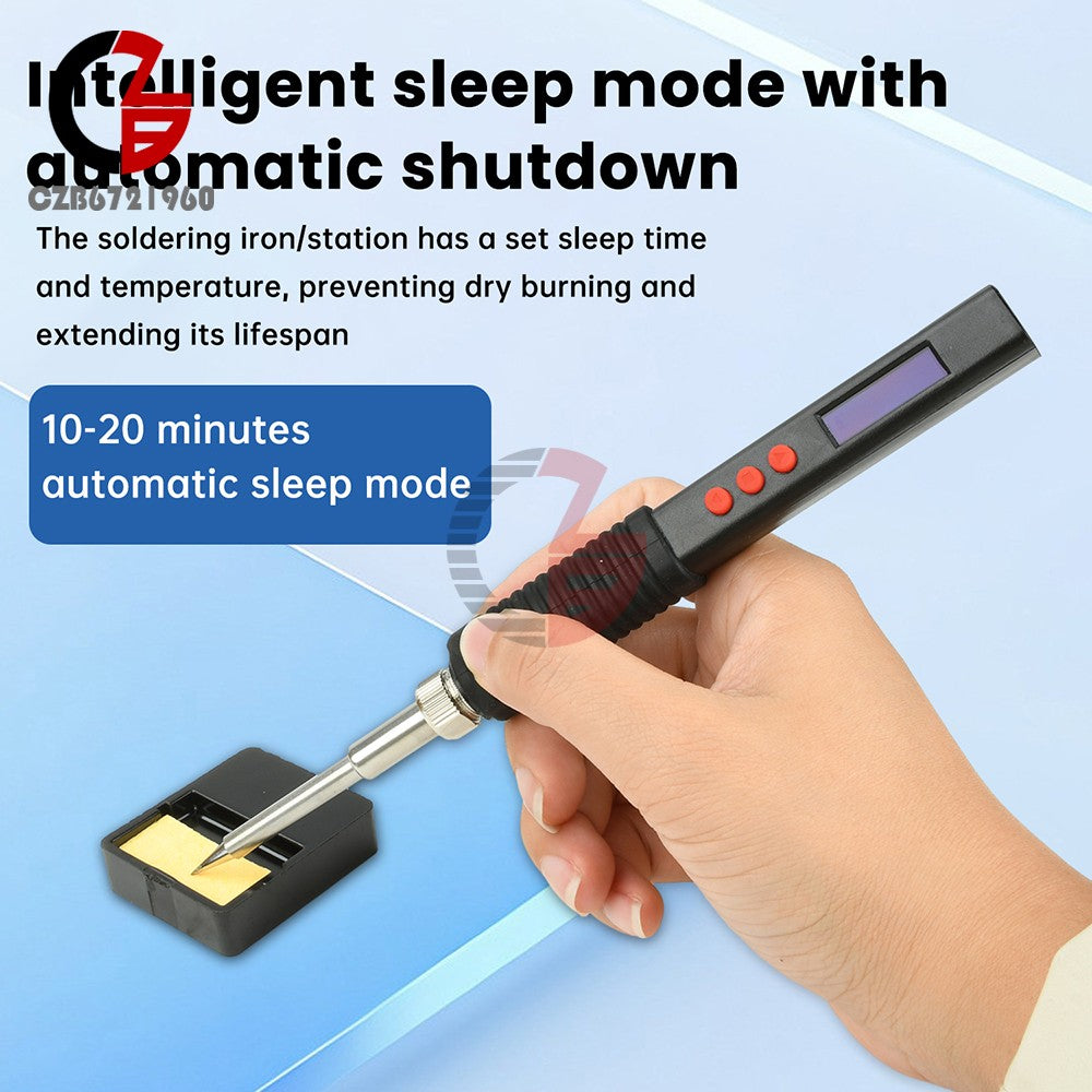 ya 25 Digital Soldering Iron Kit T12 OLED PD Adjustable Temp Heat Pencil Solder Tool