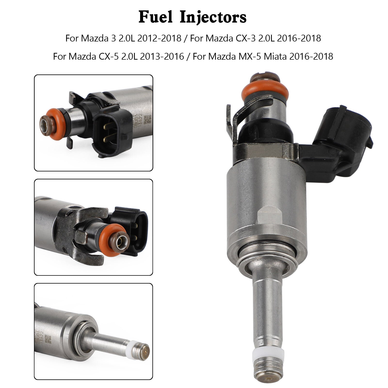 ya 1 8.5.4 1PCS Fuel Injector PE01-13-250C for Mazda 3 CX-3 CX-5 2.0 2012-18 PE01-13250B