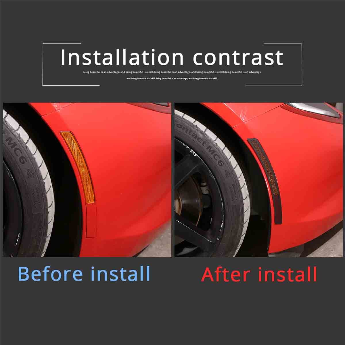 ya 1 8.5.2 Front Windshield Sun Visor UV Block Protective Cover Protective Film for Corvette C8 2020-23