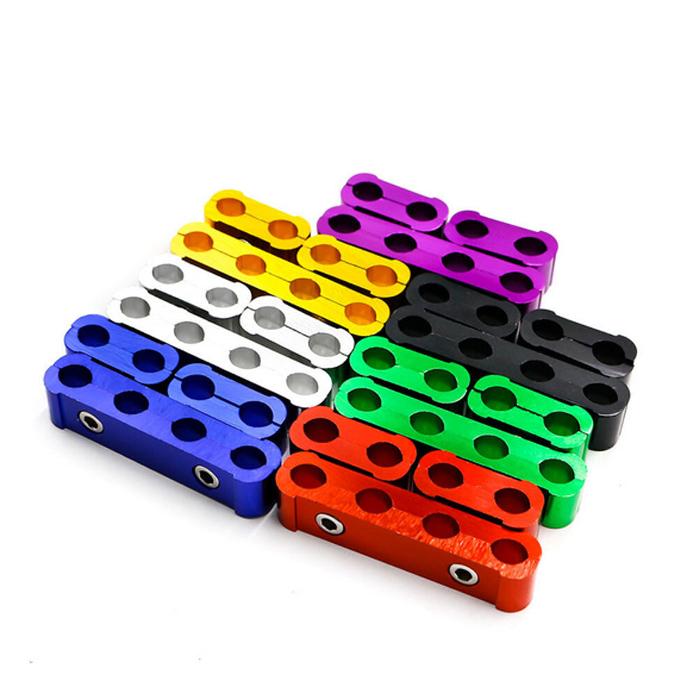 ya 5 8.7 Universal Aluminum Engine Spark Plug Wire Separator Divider Organizer Clamp Kit