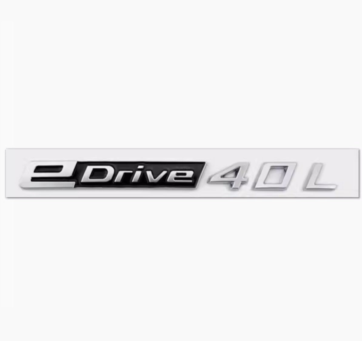 ya 13 5.27 EDrive40L EDrive 40 L Letter EMBLEM BADGE STICKER Silver for I3 I4 I5