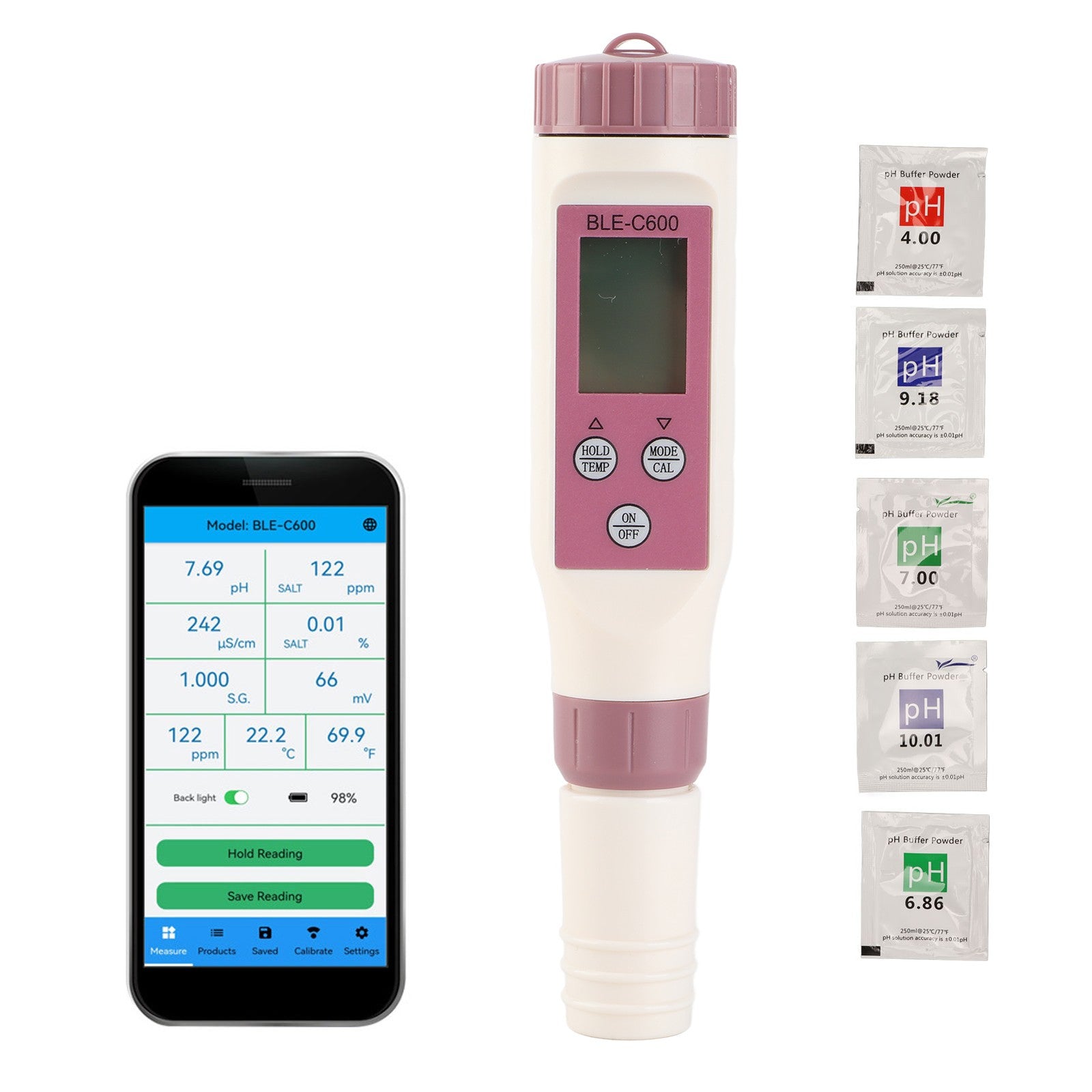 ya 26 Water Quality Detion Pen Smart 7 In 1 High Sensitivity Probe 