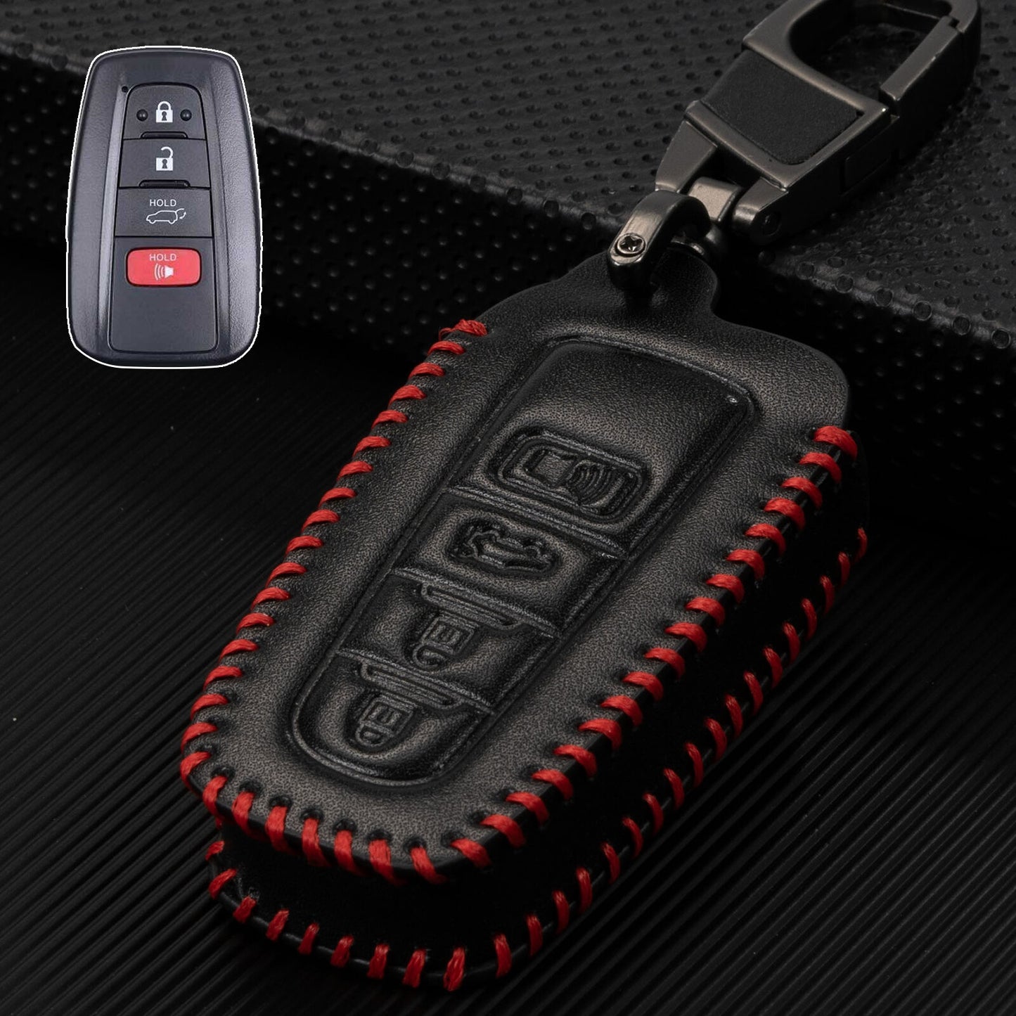 ya 5 8.7 Button Car Key Fob Case Cover for Toyota Highlander for COROLLA for Camry Hybrid 2018
