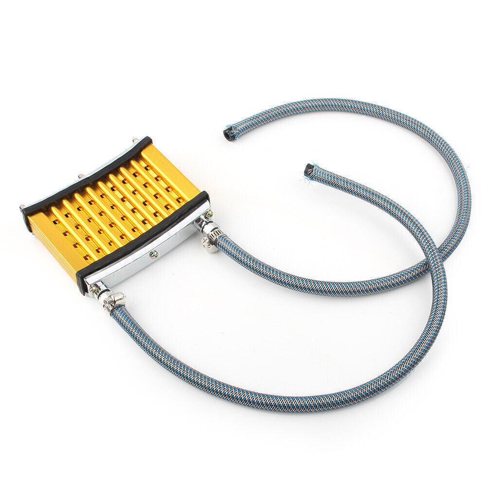 ya 5 8.7 1 Set Motorbike Oil Cooler Cooling Radiator Fit 125cc 140cc 150cc ATV Yellow