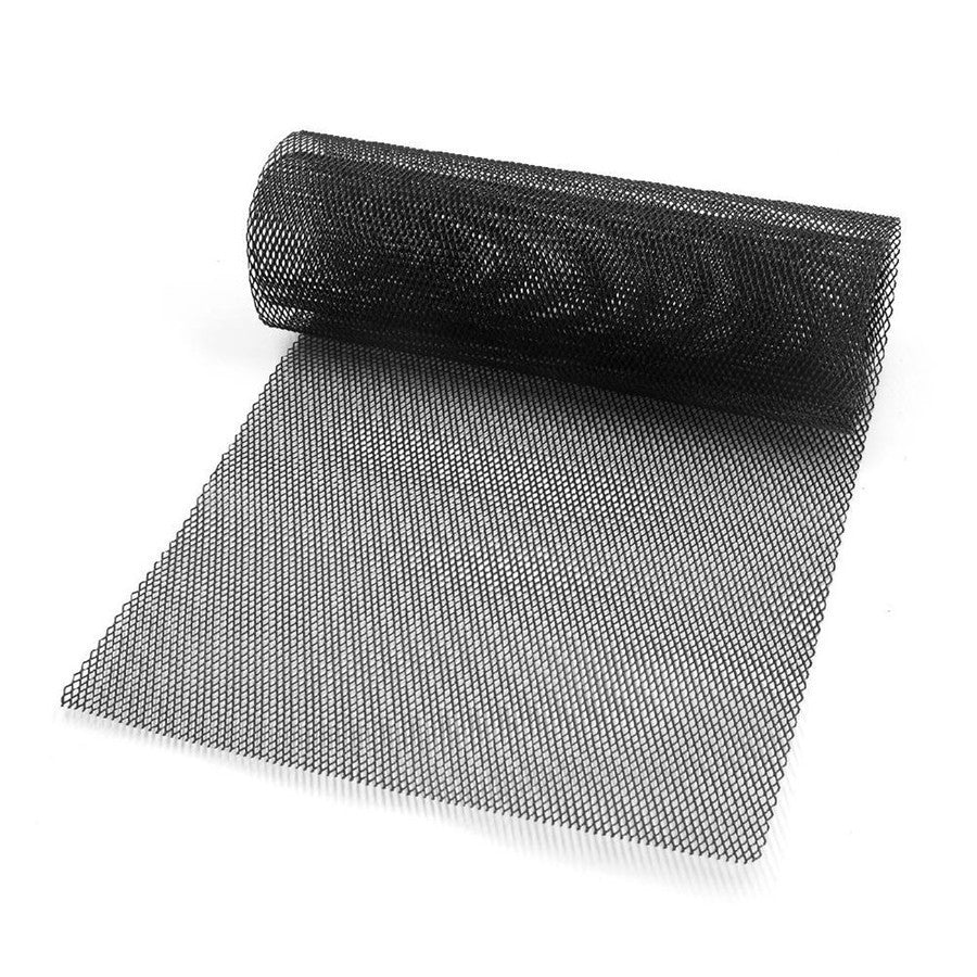 ya 3 6.23 Universal Black Aluminium Car Bumper Lower Upper Grille Cover Mesh Net 40 x13