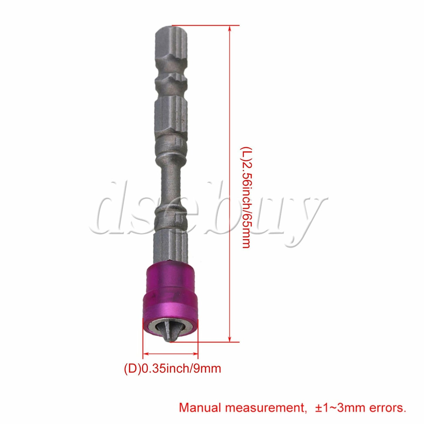 ya 26 10 Pieces PH2 Magnetic Phillips Cross Screwdriver Bits 1/4 Power Driver Bits