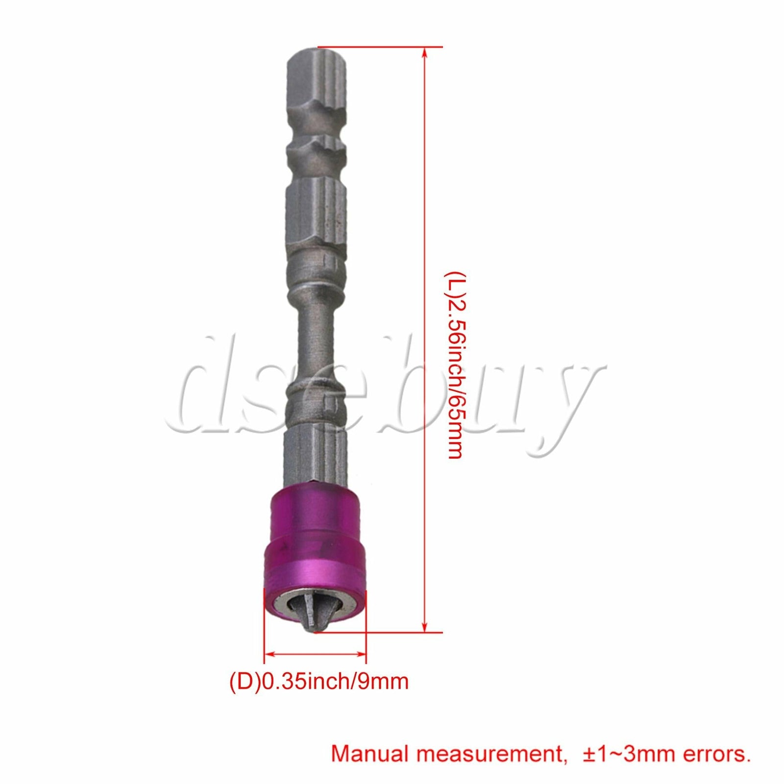 ya 26 10 Pieces PH2 Magnetic Phillips Cross Screwdriver Bits 1/4 Power Driver Bits