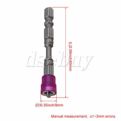 ya 26 10 Pieces PH2 Magnetic Phillips Cross Screwdriver Bits 1/4 Power Driver Bits