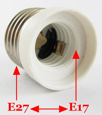ya 14 50pcs E27 Male to E17 Female Socket Base LED Halogen CFL Light Bulb Lamp Adapter