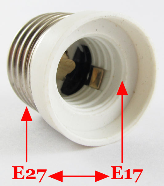 ya 14 50pcs E27 Male to E17 Female Socket Base LED Halogen CFL Light Bulb Lamp Adapter