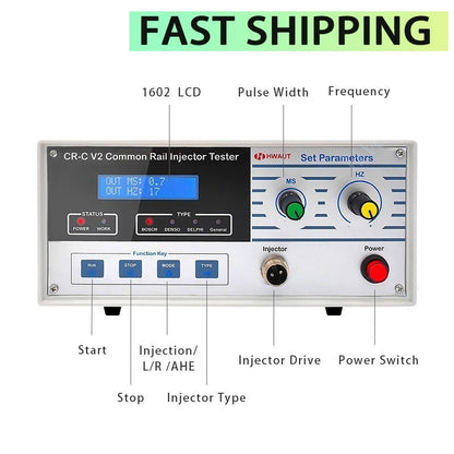 ya 26 CR-C V2 Pro Common Rail Injector Tester Support AHE Test for //DELPHI