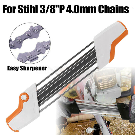 ya 28 2 IN 1 Metal Easy Chainsaw Chain File Sharpener 3/8''P 4.0mm Replace For Stihl