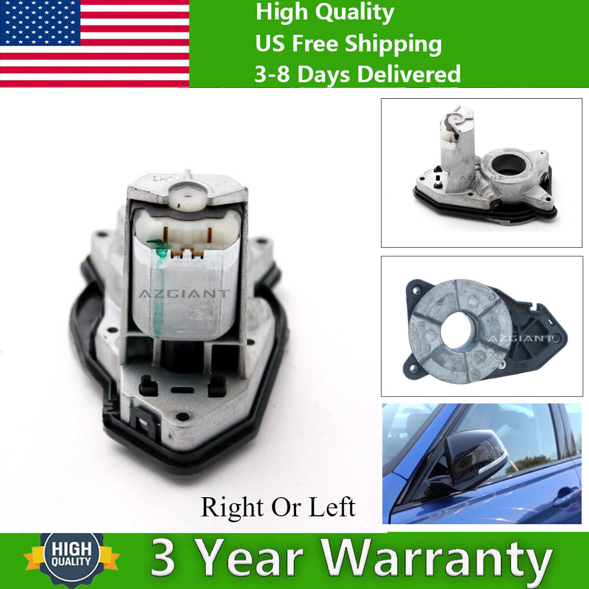 ya 10 5.28.3 Exterior Folding Mirror Motor Assembly For 2007-2010 for VW Touareg 7L6 MK1