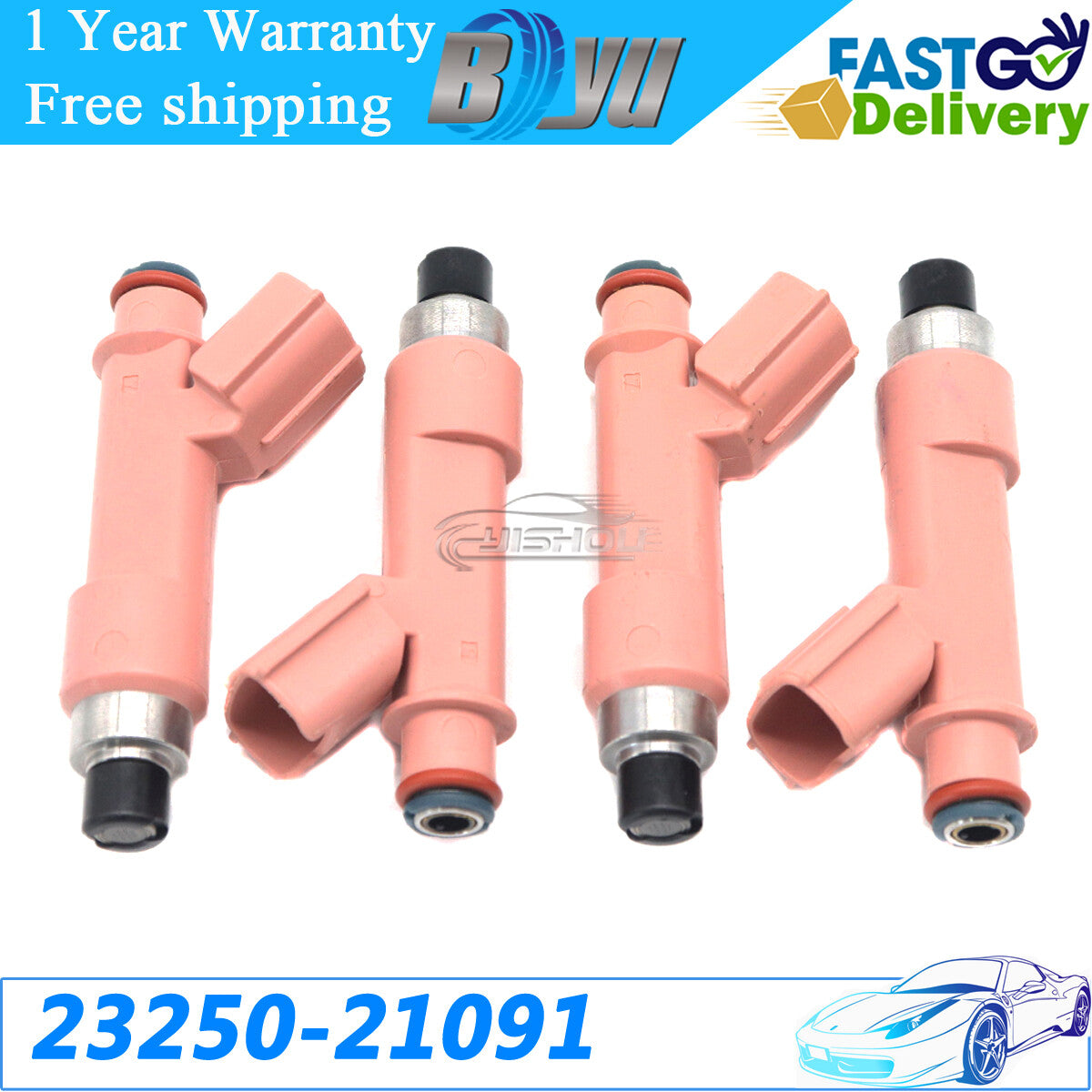 ya 1 7.2 23250-21091 Fuel Injector Nozzle for Toyota Yaris/Vitz 2012-2015 1.5 Hybrid