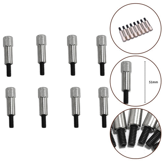 ya 11 6.5 8 Pcs Chrome Valve Cover Bolts Stud Kit for Chevy SBC 283 305 327 350 383 Engine